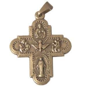Cruz del Espíritu Santo - Bronce (2.3x2.6 cm-0.9x1")