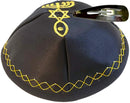 Holy Land Market Satin Kippah with Messianic Sign Embroidered