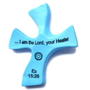 Resin Healing Cross - complete with Prayers and Certificate (4.5 x 3.6 In) – sits in hand perfectly. Healing Cross Trademark