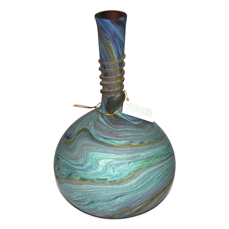 Adonis style Phoenician - Ancient beauty Phoenician Glass Vase. No two are alike. Museum quality ( 8.2 Inch )