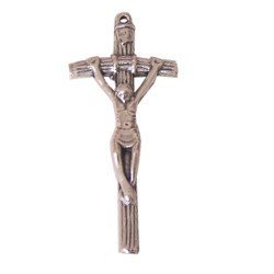 51x25 mm Pewter rosary crucifix - Papal Crucifix (2.2x1")