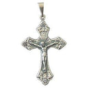 Vine crucifix - Pewter (3.5cm or 1.4") - small