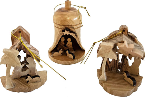 Colección de adornos navideños en 3D de Belén directamente (Cada uno mide aproximadamente 3-4 pulgadas)