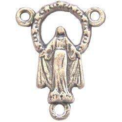 Miraculous medal center - Arch- O.L. Grace - Pewter(1.7 cm-0.7")