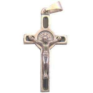 St. Benedict Rosary crucifix-Pewter grade A (3.8x2cm-1.5x0.8")