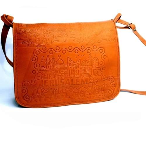Bolsa de cuero original para laptop o negocios del Mercado de Tierra Santa - (30x26x8 cm O 12x10x3 pulgadas)