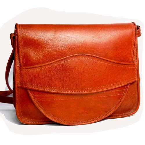 Bolso de cuero original de Holy Land Market - (23x17 cm O 9x6.6 pulgadas)