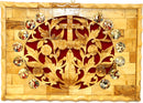 Holy Land Market - Large Stations of The Cross Catholic Olive Wood Plaque (18 x 9.5 Inches)