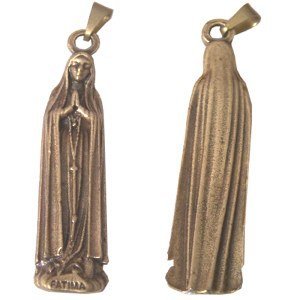 Blessed Mother apparition in Fatima 1917 - Bronze (5.3cm-2")