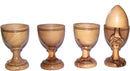 Four olive wood Communion/Egg Cups - great style - Asfour outlet brand - Set of 4