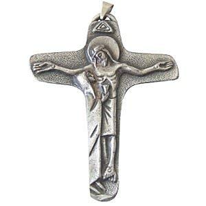 Large Unity crucifix - Pewter (7cm or 2.75") Rosary/Pendant