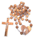 Holy Land Market Olive Wood Wall Rosary Made with Strong Metal Wire 18 Inches