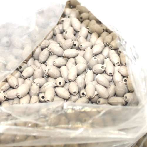 Aroma - Grandes cuentas de rosario con aroma a jazmín (60 cuentas - 12 x 7 mm cada una)