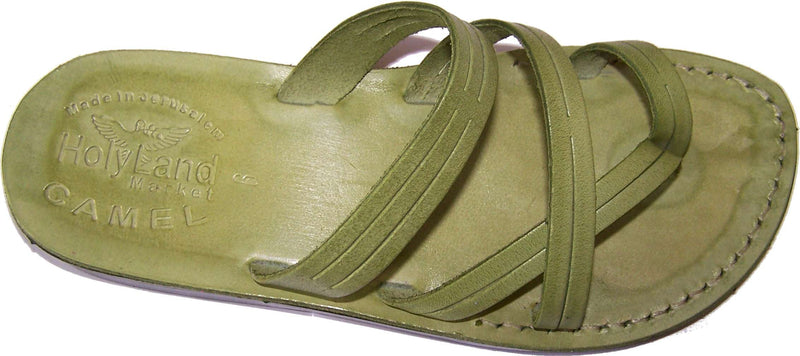Holy Land Market Men/Women Biblical Jesus Leather Sandals/Slides From Jerusalem (Shepherd's Field)