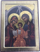 Holy Land Market Holy Family Icon with Sheets of Gold (Lithography) - Extra Large Size (15.75 x 12 Inches)