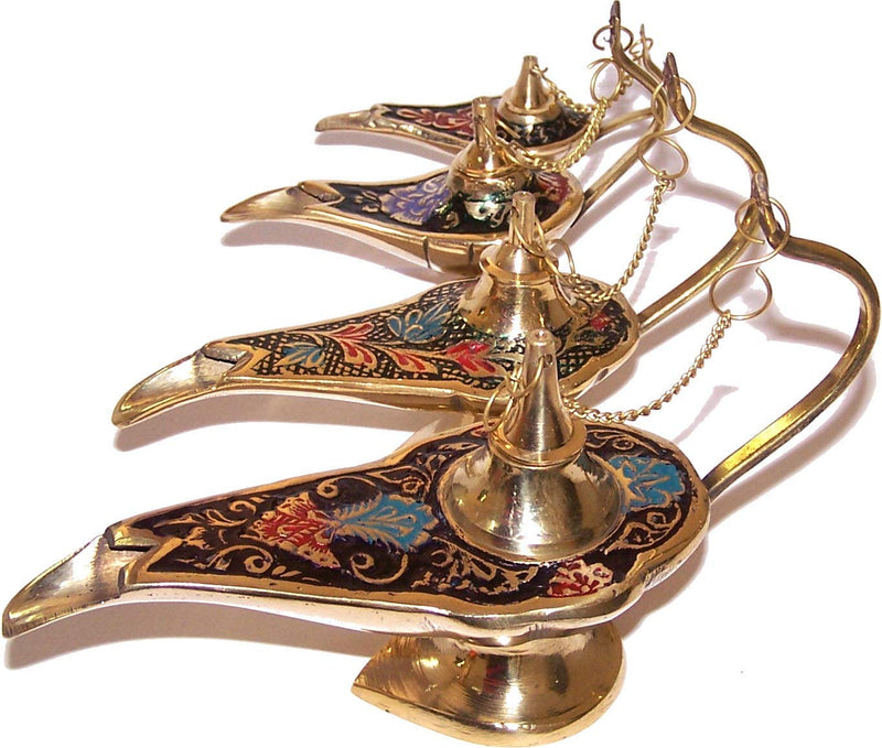 Brass Aladdin Genie Oil Lamps 6 Inches