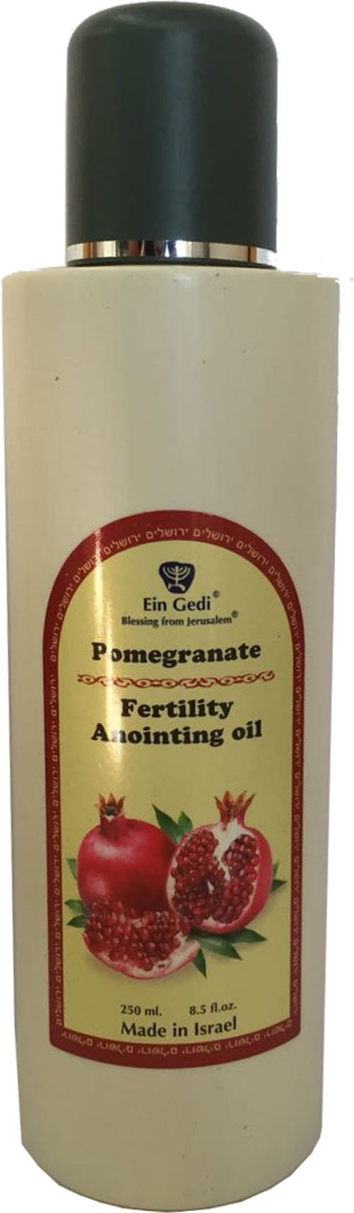 Pomegranate fertility anointing Oil from Ein Gedi large size - Anointing oil - 250 ml ( 8.5 fl. oz. )