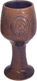 Holy Land Market Terra Cotta Biblical Wine Goblet Communion Chalice