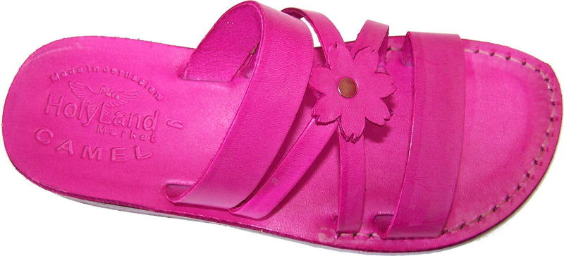 Holy Land Market Men/Women Biblical Jesus Leather Sandals/Slides From Jerusalem (Galilee Style II)