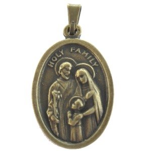 Holy Family - Bronze medal (2x1.5 cm-0.8x0.6")