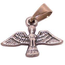 Dove - Holy Spirit medal - Pewter (1.7x1.2cm-0.67x0.47")