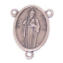 Saint Jude Center - Impossible or Desperate Causes Saint Pewter Rosary triang.