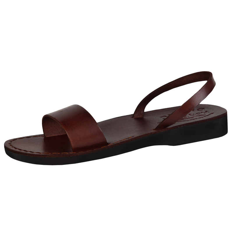Holy Land Market Unisex Adults/Children Genuine Leather Biblical Sandals/Flip Flops/Slides/Slippers (Jesus - Yashua) Blessed Mother Mary Style