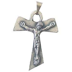 Crucifijo Tau - Estaño (4 cm o 1.57") Rosario/Colgante