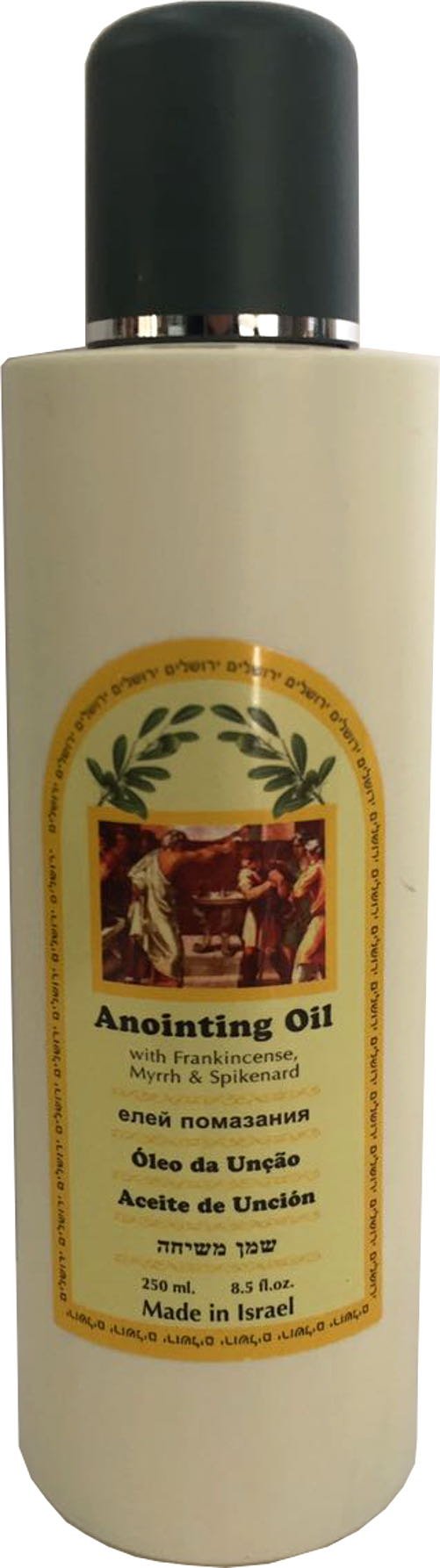 Holy Land Market Myrrh, Frankincense and Spikenard anointing Oil from Ein Gedi large size - Anointing oil - 250 ml (8.5 fl. oz.)