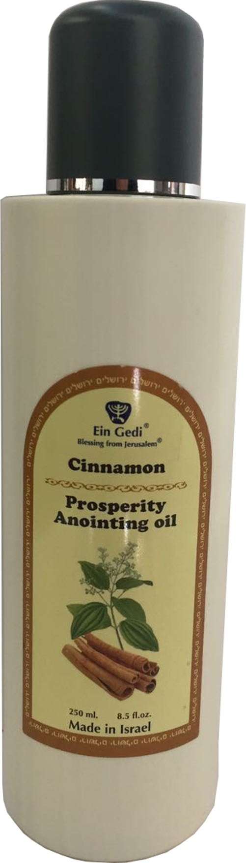 Aceite de unción de canela de Ein Gedi tamaño grande - Aceite de unción - 250 ml (8.5 fl. oz.)