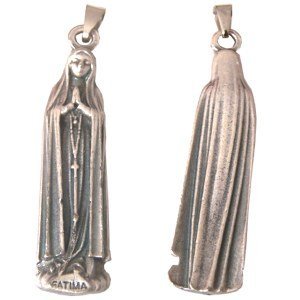 Blessed Mother apparition in Fatima 1917 - Pewter (5.3cm-2")