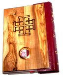 Olive Wood Millennium Bible with 'Incense' ~ Red-letter King James Version of the Old and the New Testament