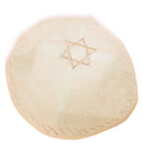 Kippah del Mercado de Tierra Santa con estrella de David - Color beige