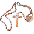Holy Land Market Olive Wood Wall Hanging Rosary with Certificate and Gift Box ( 39 Inches Long )
