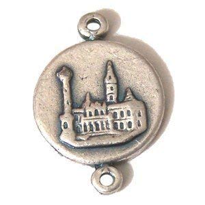 Basilica Santa Maria medal - Pewter (1.5cm-0.6" in diameter)