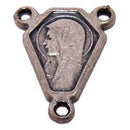 Sacred Heart with Mary Center piece - Pewter (1.1 cm-0.4")