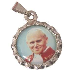 Medalla de Juan Pablo II - Estaño (1.8 cm-0.7" de diámetro)