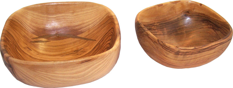 Olive wood Small hand carved bowl set ( 5 and 4 Inches )