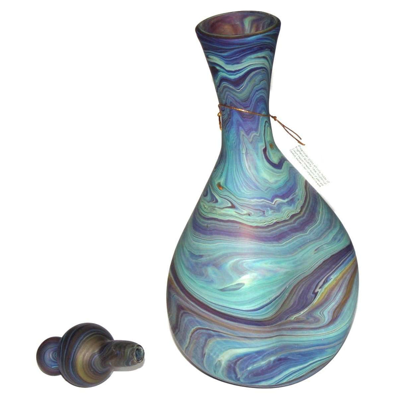 Elliaho Style Phoenician - Ancient Beauty Phoenician Glass Vase. Each is Unique. Museum Quality Looks and Feels(10.4 Inch)