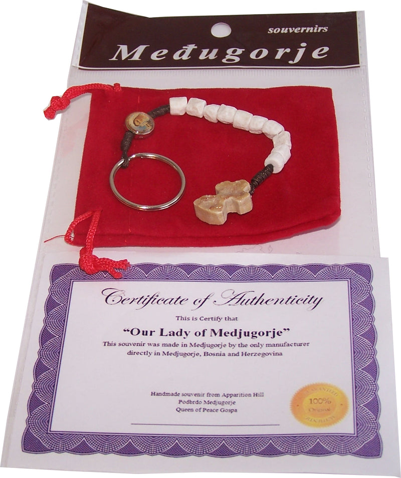 MEDJUGORJE - Rosary chaplet made from Apparation hill stones.