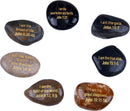 The Seven I AM Statements in John Engraved in Gold on River Stones from The Holy Land