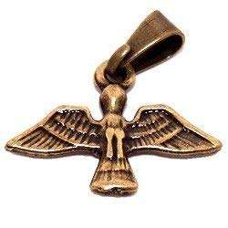 Paloma - medalla del Espíritu Santo - Bronce (1.7x1.2cm-0.67x0.47")
