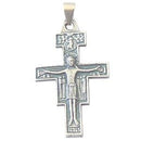 San Damiano crucifix - Pewter (4.1cm or 1.6") Rosary/Pendant