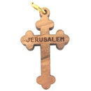 Budded olive wood Cross Laser pendant(6cm or 2.36" long )