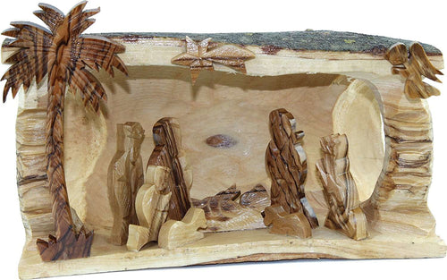 Figurita - Madera de olivo - Natividad (4 x 8)