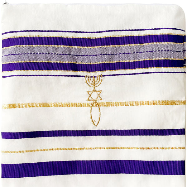 Messianic Prayer Shawl (purple)