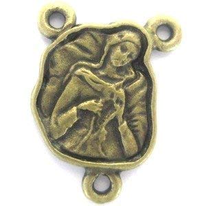 Mary Undoer or Untier of Knots - Bronze center (1.5cm - 0.6")