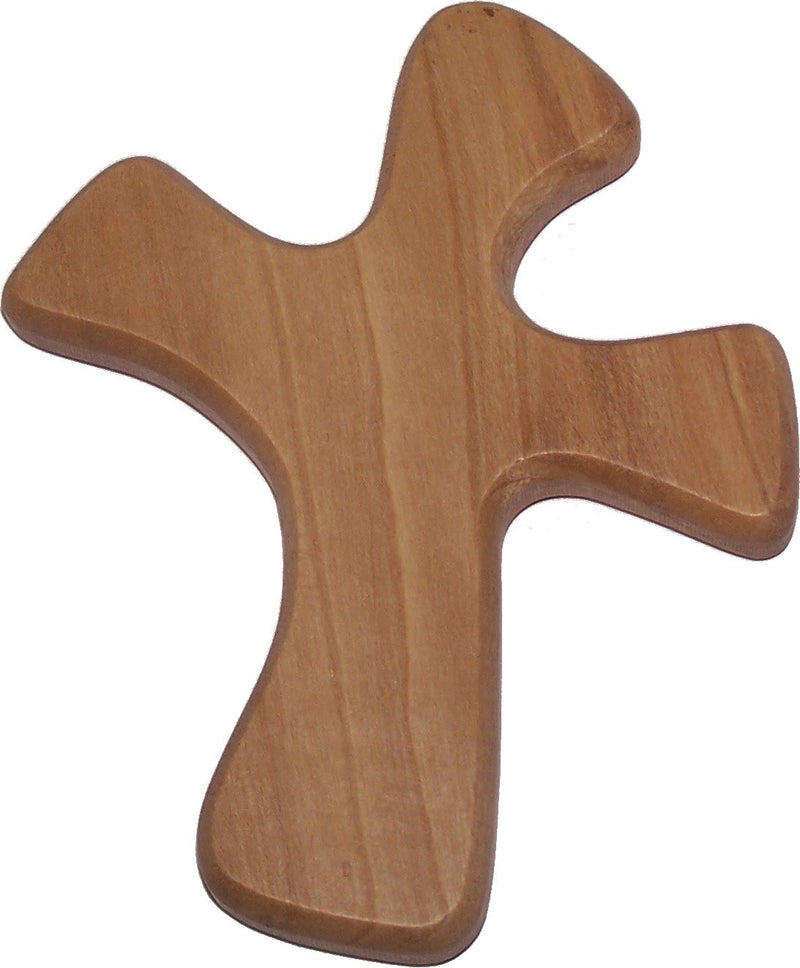 Hand Cross that will sit in your hand comfortably - plain model ( 4.5 x 3.75 Inches )