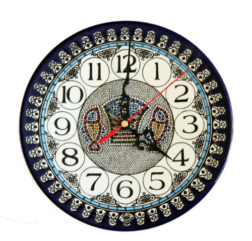 Pez y Pan - Reloj de pared Milagro de la Multiplicación - Grande (10.5 pulgadas o 27 cm)