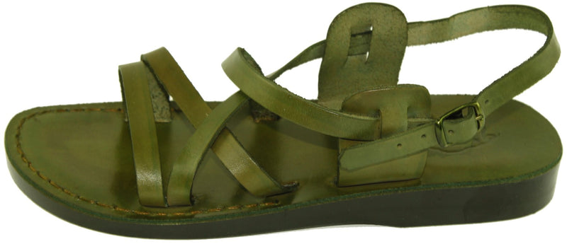 Holy Land Market Unisex Biblical Leather Sandals - Jesus - Yashua Style II - Colored